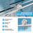 44" - 48" W X 76" H Single Sliding Frameless Shower Door With 8mm Glass , Stainless Steel Handle Nickel-129398126