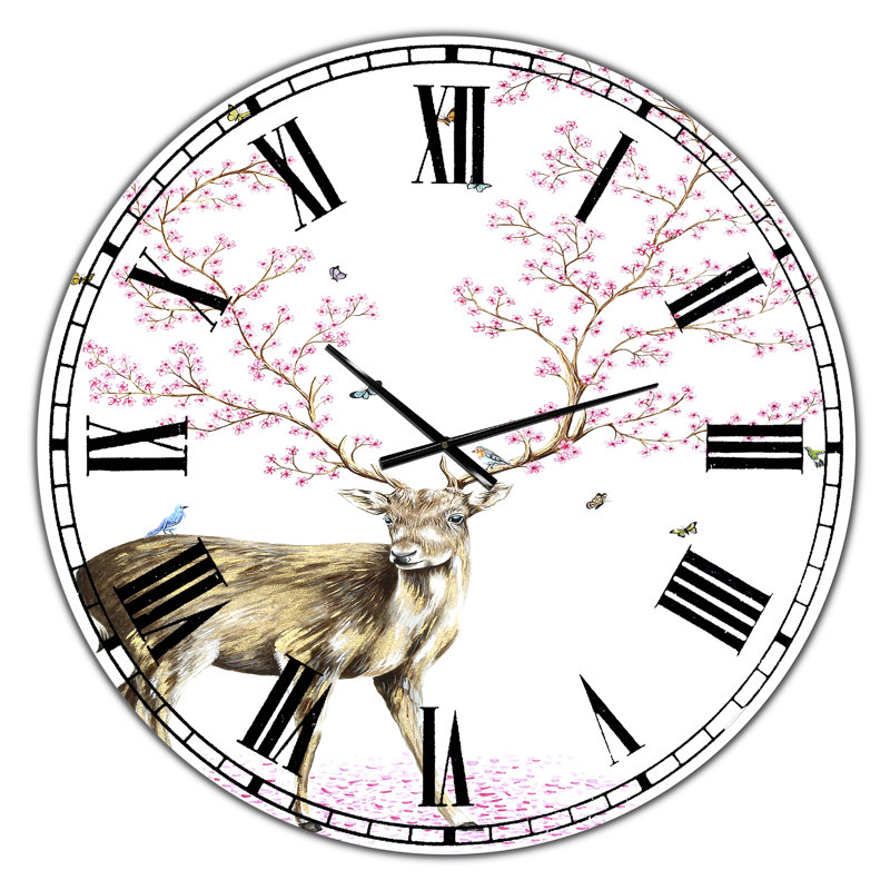 Horloge murale cerise Cherry Blossom, Moyen