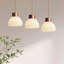 Rebote - Light Walnut Dome Pendant-952350652