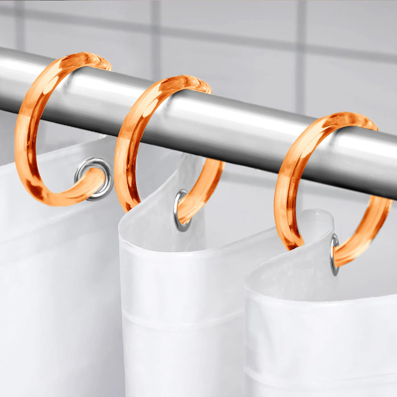 Crochet en plastique pour rideau de douche, Orange
