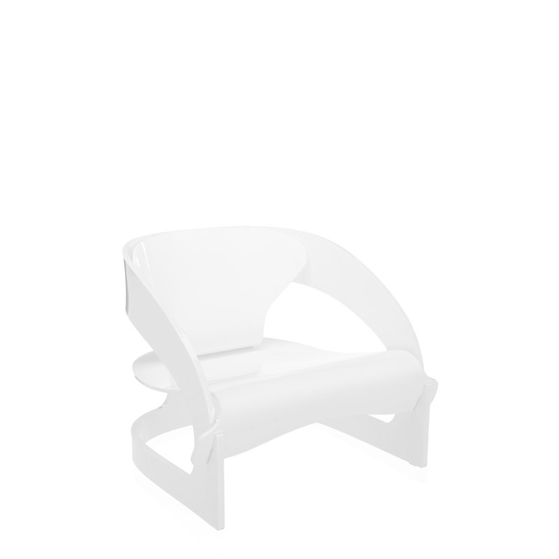 Joe Colombo Outdoor Lounge Chair, White