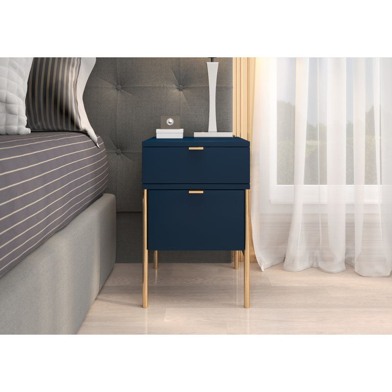 Agosto 38cm W Bedside Table