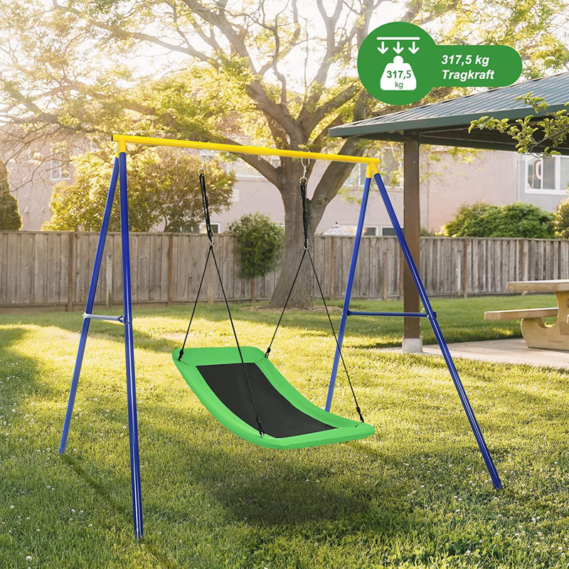Freeport Park Earline Fabric Web / Saucer Swing Swing Seat, Green