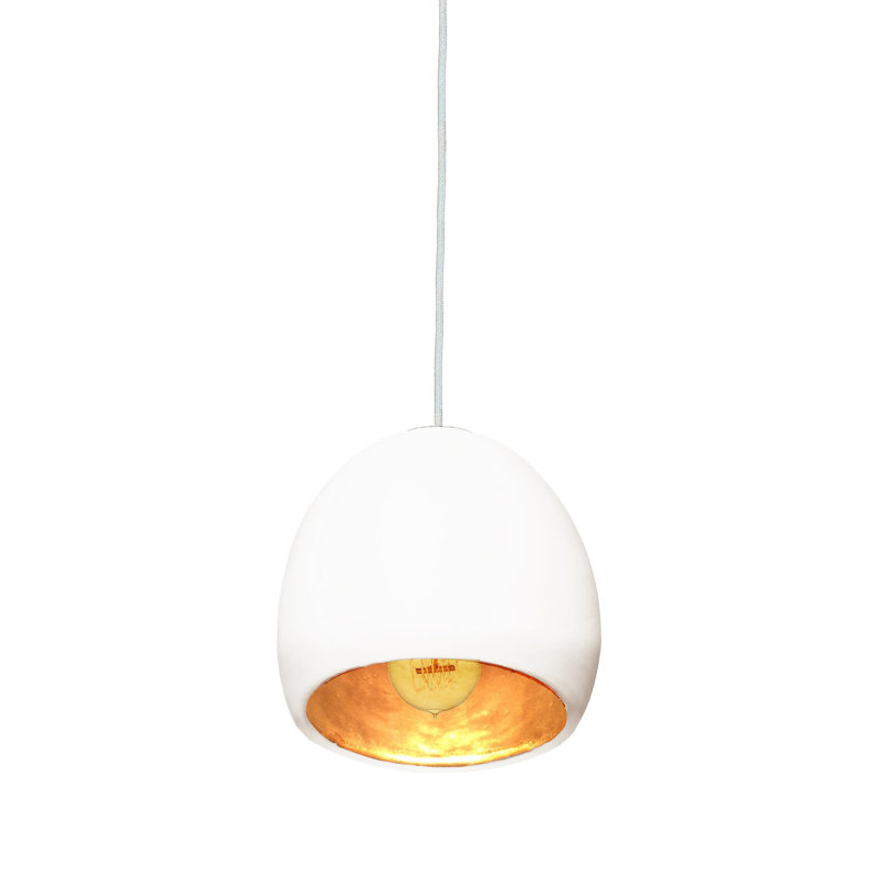 1 - Light Pendant, White/Brown, White, Incandescent