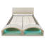 Lit double pour chat, lit double tapissier beige, maison moderne pour animaux de compagnie