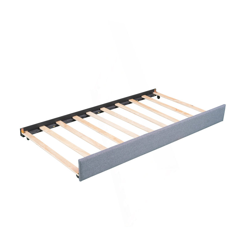 Upholstered Double Twin Size Daybed With Trundle And Drawer