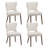18.3'' Seat Height Modern Upholstered Wingback Dining Chair with Solid Wood Legs-1650073244