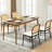 18" H Upholstered Side Chair With Cane Rattan Back-753274496-753274511