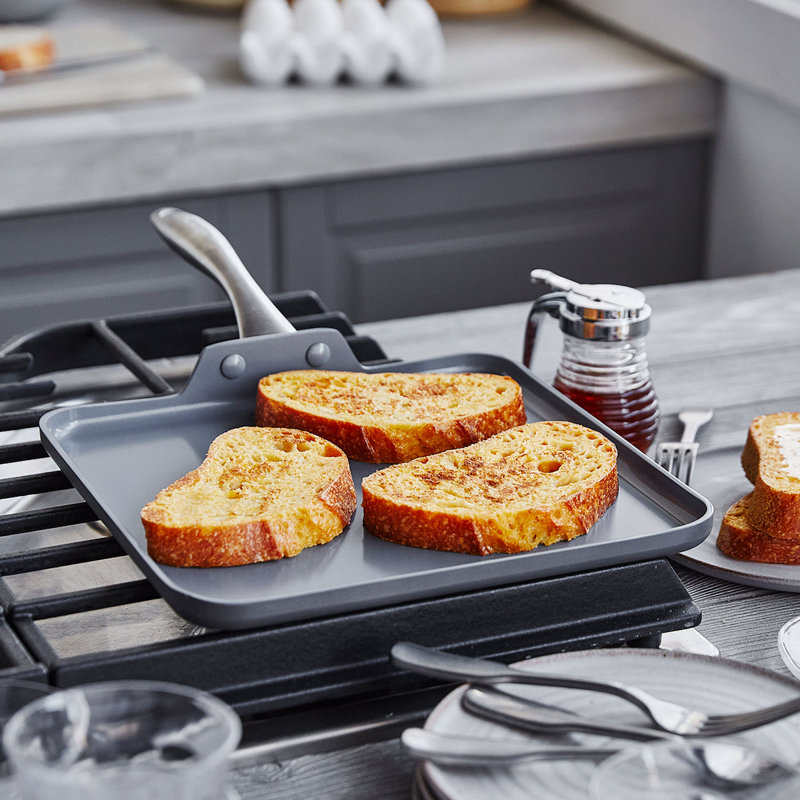 Lima 11-Inch Gray Ceramic Nonstick Square Griddle