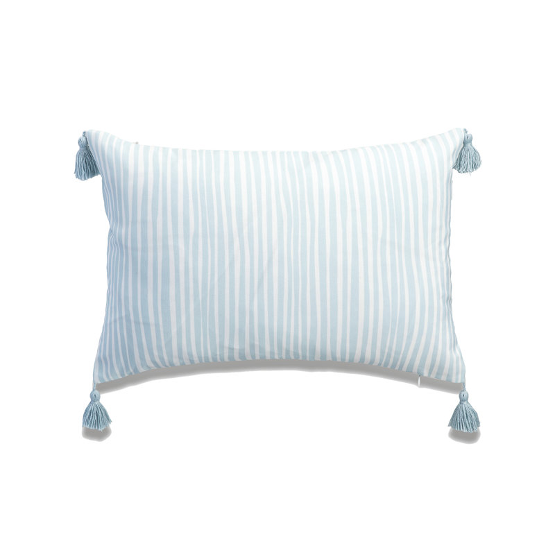 Housse et insert de coussin rectangulaire lombaire d'extérieur My Cottage Living, Bleu mer