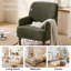 Upholstered Armchair with Footstool-1544761234