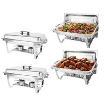 Wedding Party Events Dividers Insert Pans Silver Buffet Set Chaffers Food  Warmer Cheffing Dishes Modern Stackable Glass Oblong Roll Top Catering  Chafing Dish - China Stackable Chafing Dish and Stackable Chafing Dish