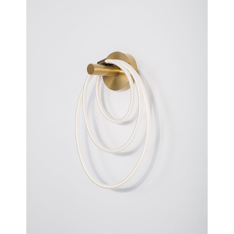 Solid Brass LED Flush Mounted Sconce