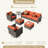 Outdoor Furniture With Sofa 6-piece Set-102079209