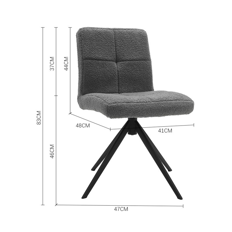 teddy dining chair, Grey