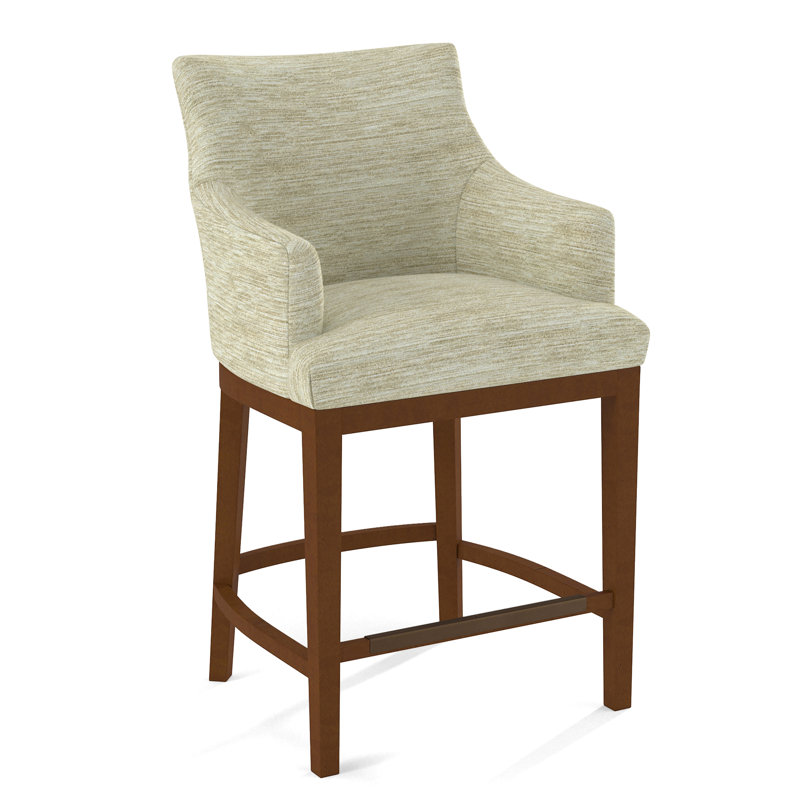 Upholstered Counter Stool, 61391-88, English Saddle