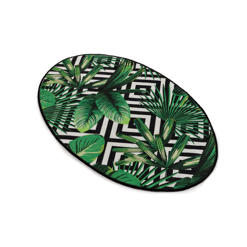 Tapis durable, 100% polyester, hauteur des poils de 0,4 po | Antibactérien, antidérapant, dessous lavable à la machine | Parfait pour le salon, la chambre à coucher et les endroits très passants, facile d'entretien et design élégant