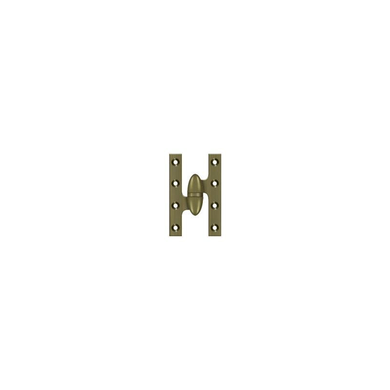 Hinge, Antique Brass, Left Hand