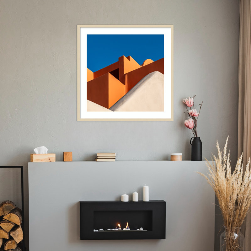 «The Color Orange» par Markus Auerbach, impression sur bois encadrée, H 33 po x l 33 po