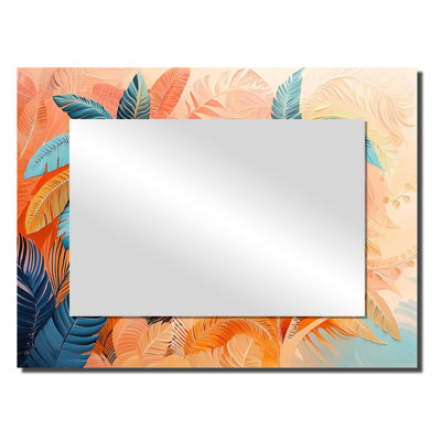 Plam Trees Dream Fragments - Palms & Palm Trees Decorative Mirror Wall Art - Printed On Metal