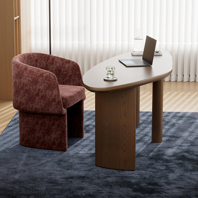 Brown Free Form Solid Wood desk