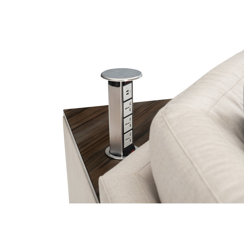 I'm Shelf-ish Barrel Chair, Beige/Dark Gray