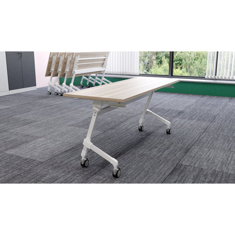 Bureau Delitha, Blanc, H 28,34 po x l 63 po x P 31,5 po, Gris