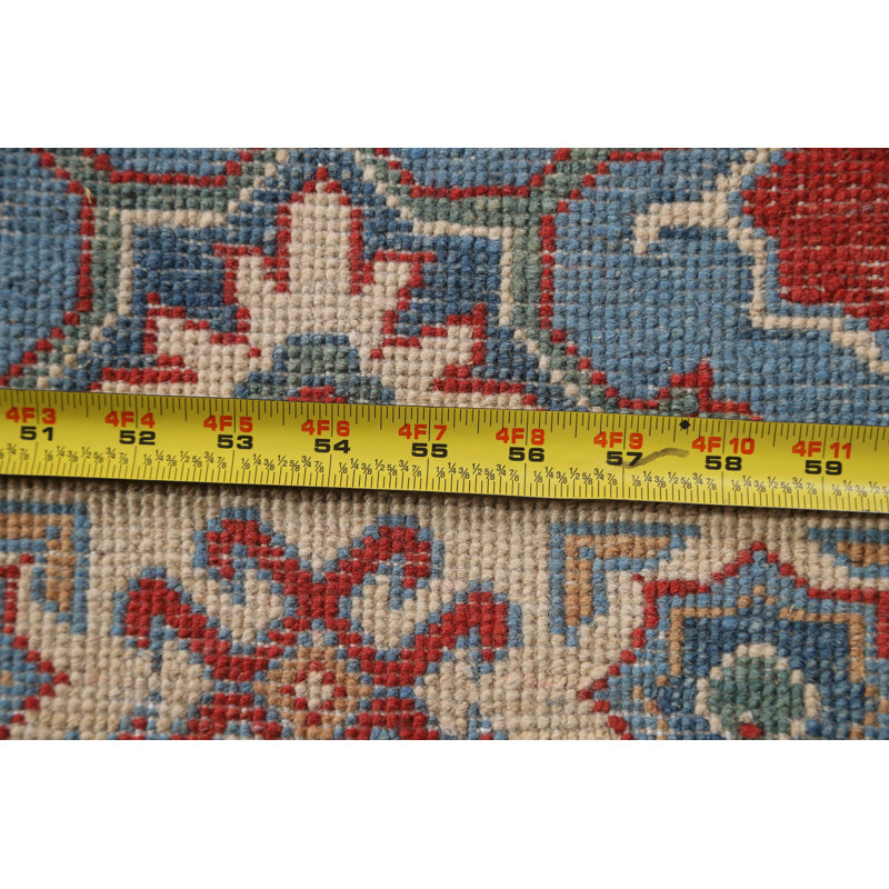 One-of-a-Kind 2'9'' X 9'10'' New Age Runner Wool Area Rug in Red