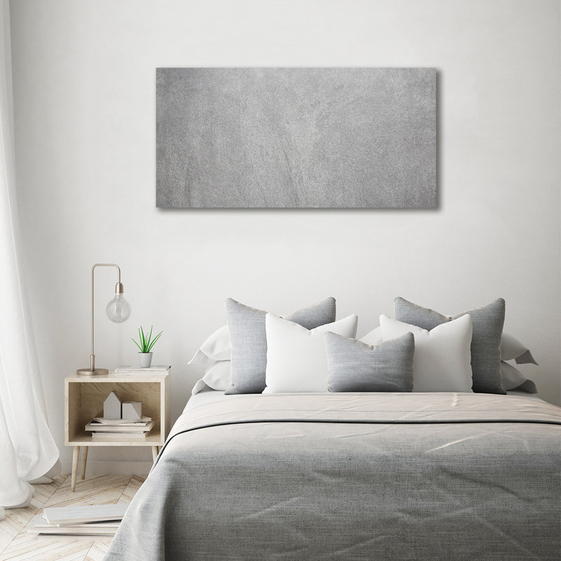 Grey Wall - No Frame Print on Canvas