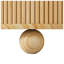 Changes 31.8" W x 31.8" D x 16.3" H Solid Pine Wood Fluted Round Coffee Table