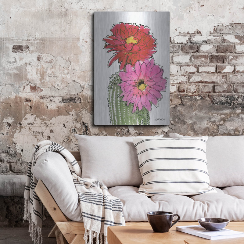 "Fleur de cactus 1" par Stellar Design Studio, H 36 po x l 24 po