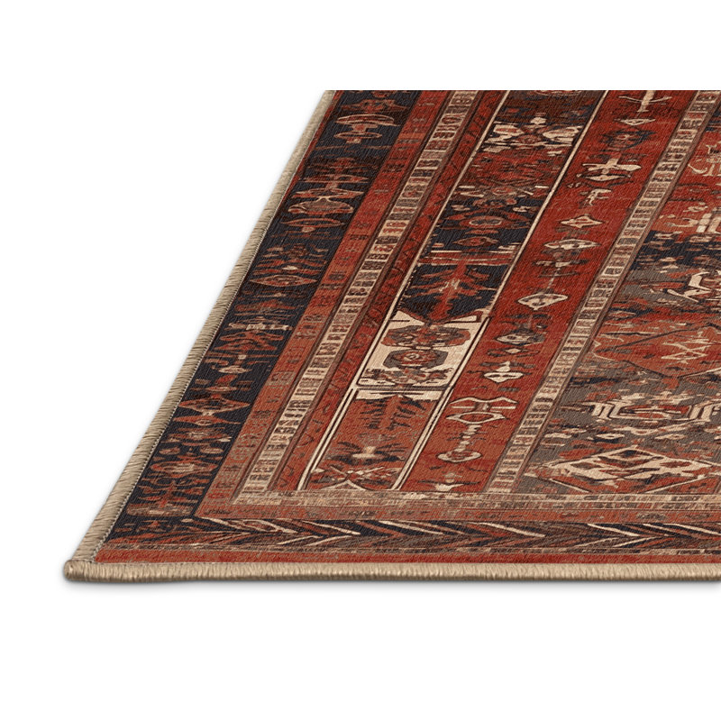 Tapis brun lavable à la machine, Carré 6 pi