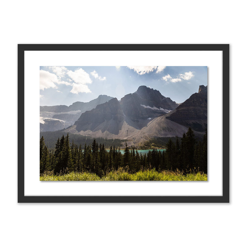 Big Ridge Lake Print by Alexander Iby, 18" H x 24" W x 1.5" D, Black