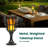 39.75'' Plastic / Acrylic Solar Powered Garden Torch