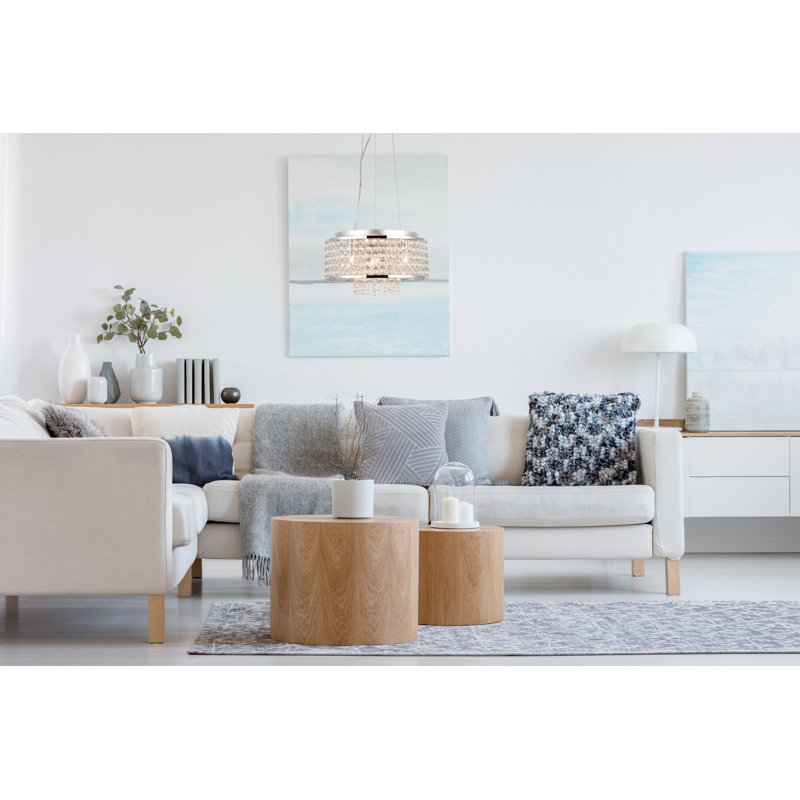 Luminaire suspendu tambour 4 lumières unique Anglesey