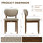 Chaise d'appoint rembourrée en bois massif-2046512675