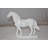 Standing Horse Made of White Marble Size: 11" x 5" x 9"H