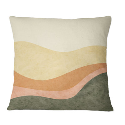 Coussin Minimalistic Retro Landscape II - Modern Printed