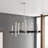Jozlyne 8 - Light Steel Dimmable Modern Linear Chandelier-1211606751