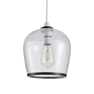 22cm H Glass Dome Pendant Shade ( Uno )