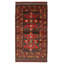 Tapis noir en laine noué à la main de conception unique 3 pi 5 po x 6 pi 3 po Teimani