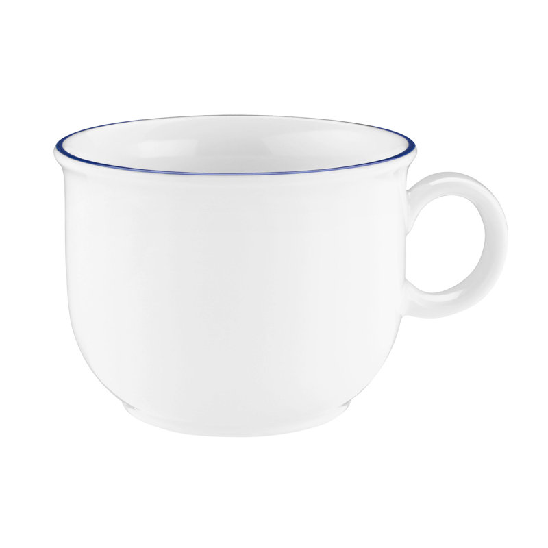 Blaurand Coffee Cup, Blue Rim