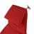 Outdoor 2" Hanging Lounger Replacement Cushion and Umbrella Set - Red-592462306