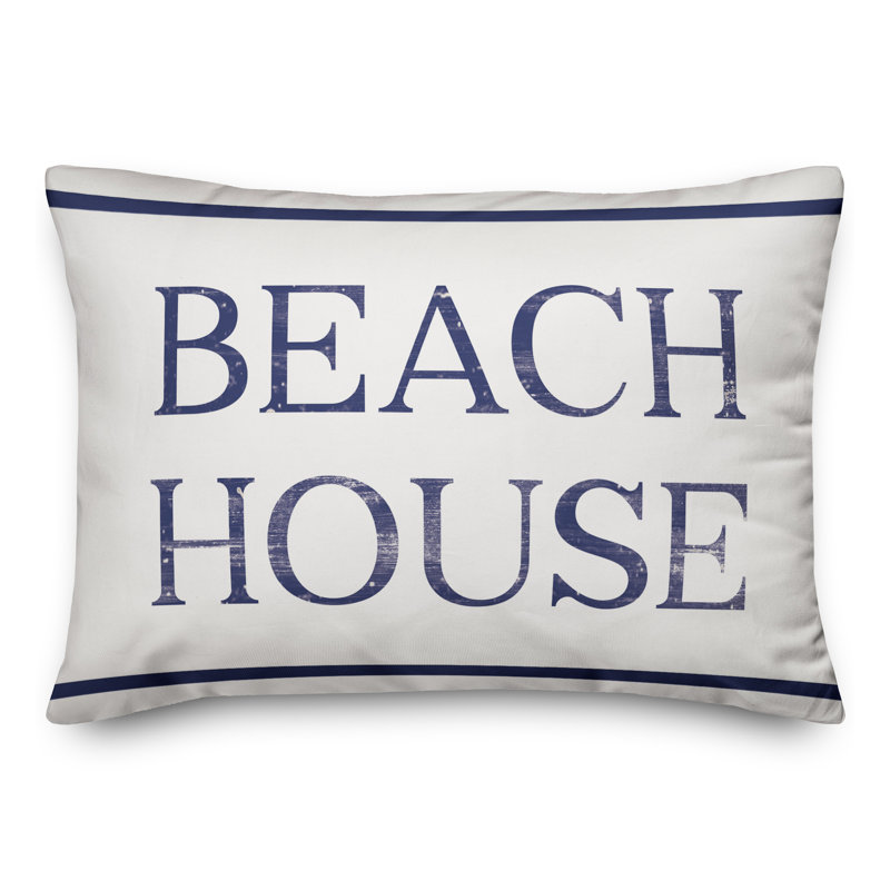  Housse et insert de coussin rectangulaire d'extérieur Beach House