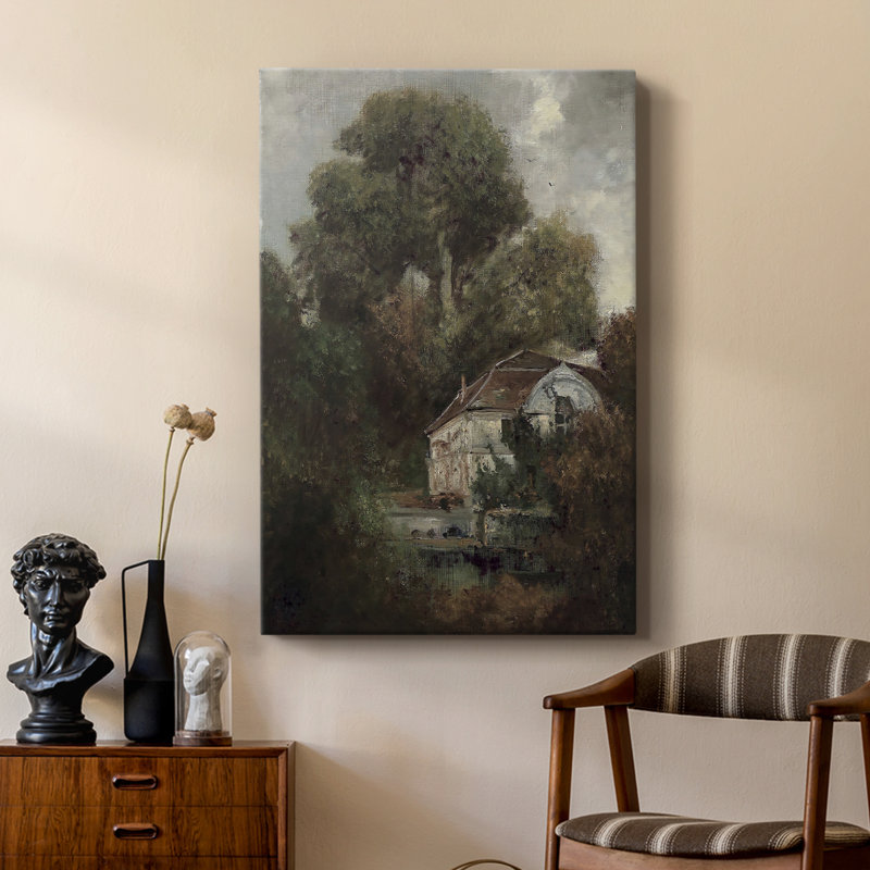 Paysage rétro CXCIV - galerie Cavas sur mesure, H 48 po x l 32 po