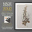 Reproduction encadrée monochrome en bois massif III-112365030-112365033