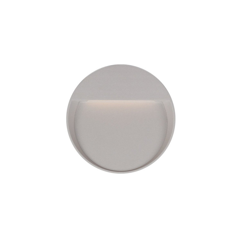 Plafonnier encastré d'extérieur à DEL Mesa, gris, H 5,75 po x l 5,75 po x P 1 po