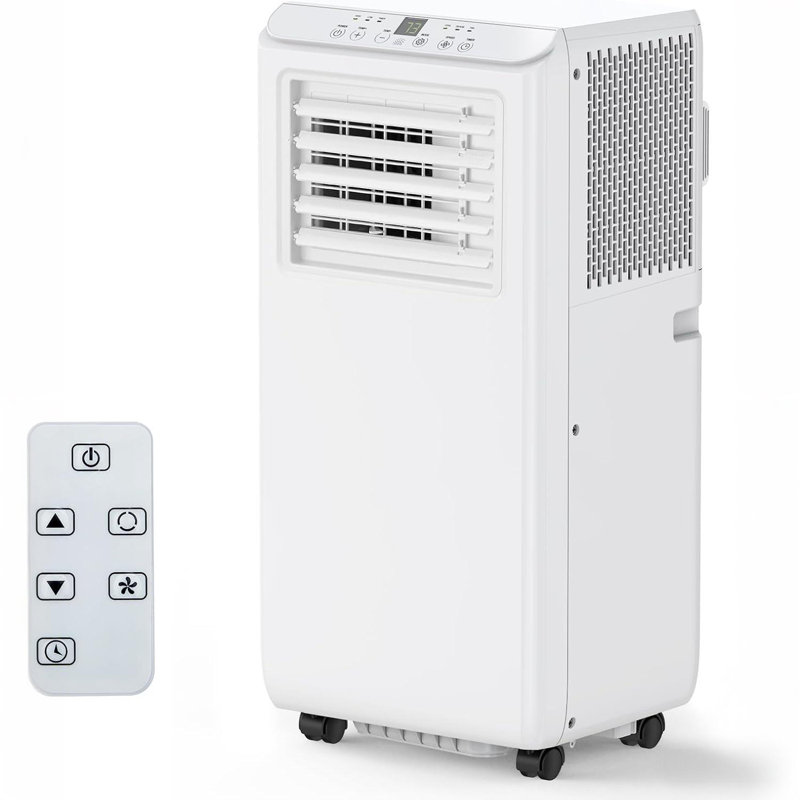 Climatiseur portatif avec télécommande, refroidissement, déshumidificateur et ventilateur pour le salon et la chambre à coucher