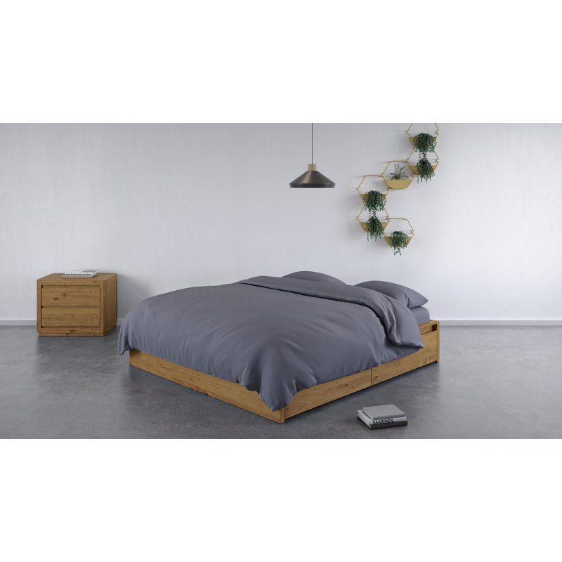 100% Bamboo Bedding Set, Single Duvet Cover + 2 Additional Pieces, Dark Grey