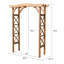 Tonnelle en bois l 60,43 po x P 20,87 po Lachezar